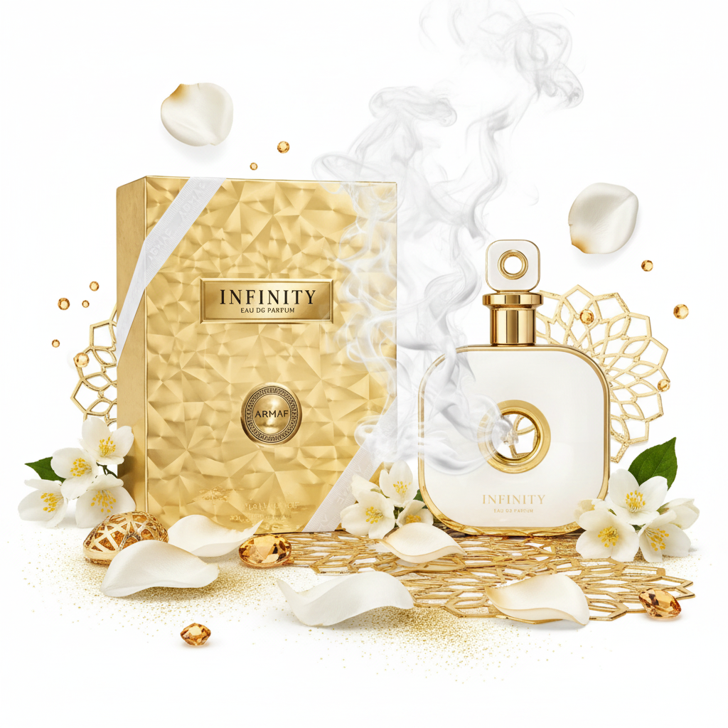 Armaf Club De Nuit Infinity Gold - Lifestyle Editorial Árabe